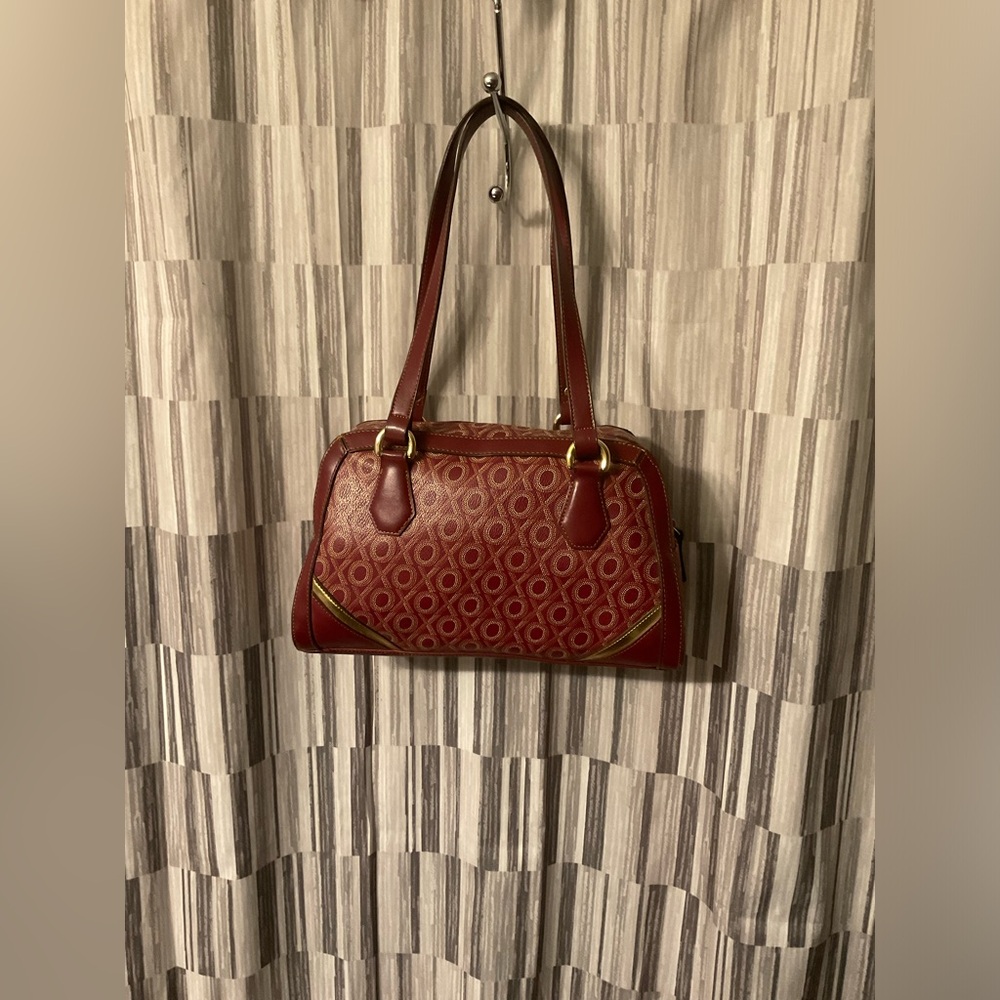 Burgundy XOXO purse